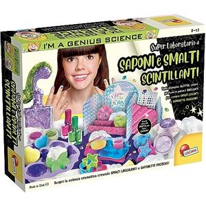 LISCIANI Super Laboratorio di Saponi e Smalti Scintillanti - Crea Smalti Glitterati e Saponi Colorati con Ingredienti Naturali