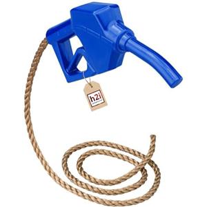 h2i Pompa a benzina per bambini per casetta e torre da gioco, accessori per torre da arrampicata, impugnatura a benzina, robusta e resistente alle intemperie, blu