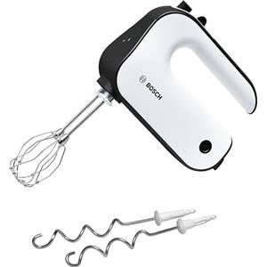 Bosch Sbattitore Elettrico MFQ4020, 450 W, 5 Velocità e Turbo, Leggero, Impugnatura Comoda, Fruste Incluse, Ganci per Impastare in Acciaio Inox Inclusi, Pulsante di Esplusione, Bianco, Antracite