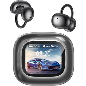 Relxhome NE32 AI cuffie traduzione simultanea, auricolari per traduzione 3 in 1 per 150 lingue con app, 9 molità di traduzione,cuffie traduttore istantaneo, Cuffie Bluetooth 6.0 con schermo LCD, per viaggio.