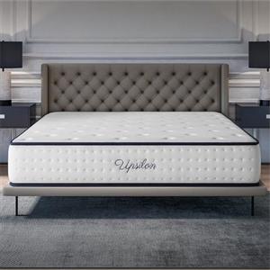 COSMOS - Materasso molle insacchettate 160 x 200 cm - Modello Upsilon - Alto 30 cm - Semirigido - Anallergico Antiacaro - Alleviamento Punti di Pressione 7 Zone - Schiuma Memory e Blue Latex