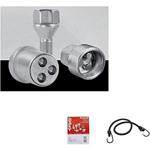 Qunclay COMPATIBILE CON JEEP Renegade dal 2014 in poi (A1) BULLONI PERNI VITI ANTIFURTO PER RUOTE CERCHI IN ACCIAIO AUTO FURGONI SUV