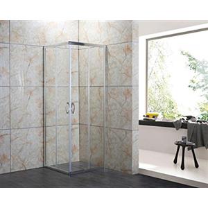 Linea Doccia | Box Porta Doccia Cristallo 4 mm, Apertura Saloon Interna e Esterna, Trasparente o Opaco, Misura 70x90cm, H 185 cm, Vetro Opaco