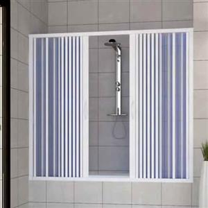 ROLLPLAST PINTO Porta doccia sopravasca 170 CM in PVC mod. Nina con apertura centrale