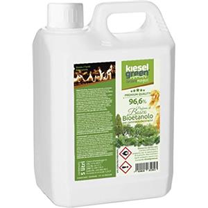 KieselGreen Bioethanolo 5 litri con Fragranza per Caminetto a Etanolo - Bio-etanolo profumato per Ambienti, molte Fragranze - Profumo per Caminetto a bioetanolo da Interno o da Tavolo WA5