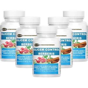 Hyper GLICEM CONTROL BERBERIS 300 Compresse Berberina Cannella Gymnema Acido Alfa Lipoico Cromo Livello di Glicemia Metabolismo