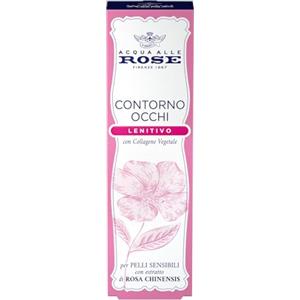 Acqua Alle Rose Contorno Occhi Lenitivo 15 ml - Antirughe, Antiborse e Antiocchiaie con Collagene Vegetale di Rosa Chinensis per Pelli Sensibili