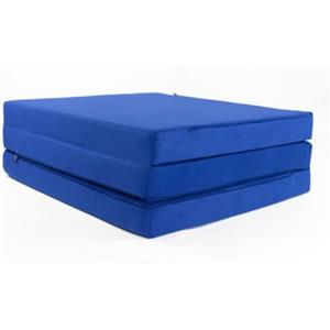 FORTISLINE - Materasso pieghevole 195 x 60 x 9 cm - 3 pezzi - Materasso per ospiti H2 - Pieghevole - Letto da campeggio - Lavabile - Pieghevole - Materasso da viaggio - Materasso in schiuma