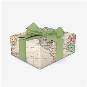Legami Cadeau Maestro - Rotolo di carta regalo, motivo: mappamondo