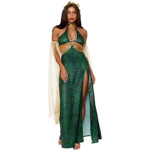 Generisch Cleopatra Costume da donna Egiziano Regina Costume per Adulti Halloween Carnevale Cosplay Costumi Sexy Party Abito da Festa Vestito da Cleopatra Abito da Sera