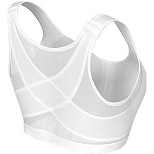 TOPCL Reggiseno con supporto posturale senza fili, traspirante, chiusura frontale, correttore posturale, reggiseno senza fili, supporto per la schiena, biancheria intima per donne, ragazze, yoga,