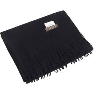 BooeDareno Donne Inverno Morbido Caldo Cashmere Sciarpa di Lusso Marca di Lana Sciarpe Khaki Pashmina Scialli Nero Poncho Sciarpe Cashmere, Nero , 70x200CM