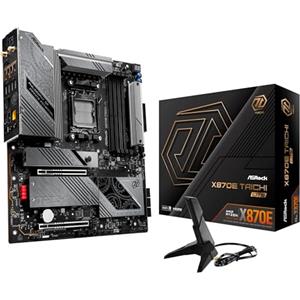 ASRock AMD X870E Taichi Lite Ryzen Socket AM5 DDR5 DIMM 8200 256 GB X870 EATX Scheda Madre 5G LAN M.2 USB4 WiFi7