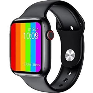 Mediawave Store - Smartwatch FT80 Unisex Orologio Fitness Cardiofrequenzimetro Contapassi, Notifiche Messaggi e APP, Display 1.69, Activity Tracker, Salute, Sonno, Bluetooth, Batteria Lunga Durata