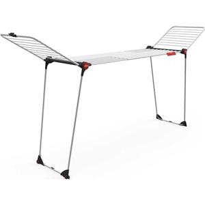 Vileda Infinity Flex XXL Stendibiancheria, Aste telescopiche Estendibili, Stendibiancheria Già Montato, Bianco