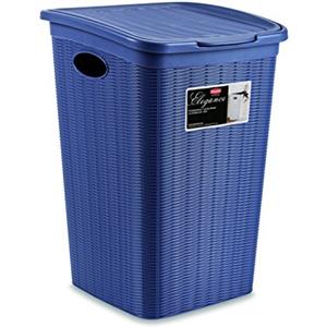 Stefanplast Elegance Porta Biancheria, Plastica, Blu, 38x37x54.5 cm, 1 unità