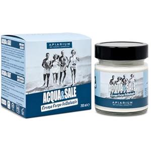 APIARIUM Crema Corpo Biologica Acqua e Sale 200 ML - Lozione Idratante e Tonificante con Burro di Karitè, Miele, Aloe ed Estratti di Calendula