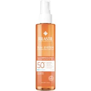 Rilastil Olio Dermatologico Solare SPF 50 - Protezione molto alta e idratante, 200 ml