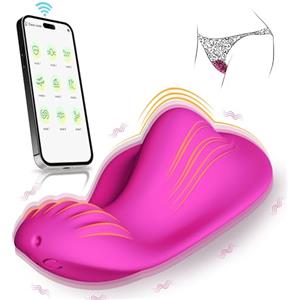 Generico Vibratore indossabile con giocattoli sessuali per coppie remote, mini vibratori di mutanze con 9 vibrazioni forti e novità di controllo APP a lunga distanza, giocattoli sessuali femminili strumenti