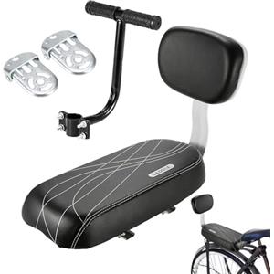 Weldphur Seggiolino Bici Posteriore Per Bambini, Cuscino Per Sedile Posteriore Per Bicicletta Di Montagna Con Schienale E Braccioli, Sedile Posteriores Della Bicicletta Con Pedale Per Veicolo Elettrico