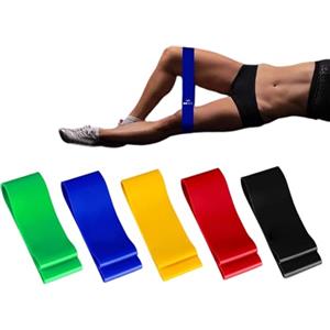 Generic Set di fasce di resistenza: attrezzatura elastica per palestra a casa, fasce da allenamento da 23,6 x 1,97 x 0,01 pollici per donne, uomini, donne, bambini, adolescenti, atlet