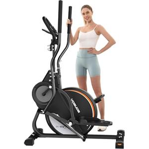 YOSUDA Ellittica da casa professionale, 3 in 1 (Ellittica + Pedaliera + Stairmaster), 16 Livelli di Resistenza, Volano da 8 kg, Resistenza Magnetica Ultra Silenziosa, Inclinazione di 45°, Monitor LCD