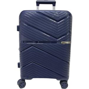 COVERI COLLECTION Trolley Enrico Coveri Bagaglio a Mano 55x39x20 cm 8 Ruote Rigido Espandibile Ryanair EasyJet Blu