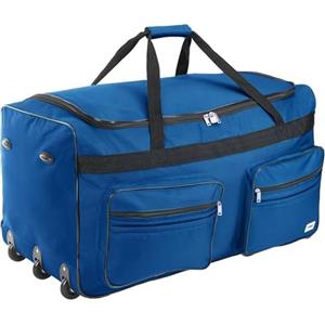 MONZANA® Borsone da Viaggio Trolley XXL 85x43x44cm con Ruote 160L Funzione Borsa Turista Manico Telescopico Bagaglio a Mano Grande Morbido in Tessuto