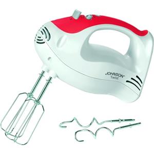 Johnson Elettrodomestici Sbattitore Elettrico Johnson TWIST 120-150W | 5 Velocità Turbo | 2 Fruste in Acciaio Inox | Mixer da Cucina Professionale