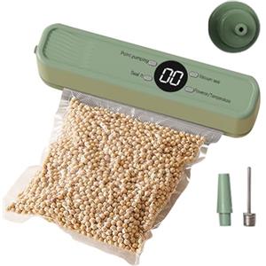 Shenrongtong Sigillatrice Per Sacchetti - Strumento Per Sigillatura Ad Aria Da Cucina Ricaricabile E Senza Fili | Sigillatore Sottovuoto Per La Conservazione Degli Alimenti | Per Cereali Integrali,