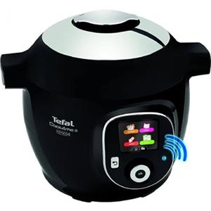 Tefal Cook4Me+ Connect Smart Multicooker CY855830, 1600W, 6L, 6 modalità di cottura, 150 ricette, app dedicata, nero