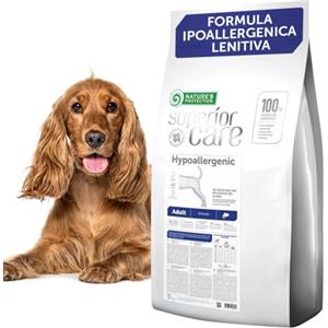Nature's Protection Superior Care Crocchette Cani Adulti - Cibo per Cani Sensibili Ipoallergenico e ad Alto Contenuto Proteico con Salmone, con Omega 3 e 6, Digestione Facile (1,5 kg)