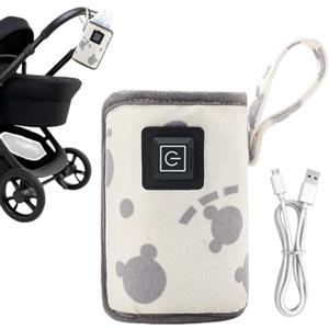 Generico Scaldabiberon per latte materno, scaldabiberon portatile | Scaldabiberon con borsa termica | Scaldalatte USB Custode portatile del calore del latte per bambini, Scaldabiberon con borsa termica, Access