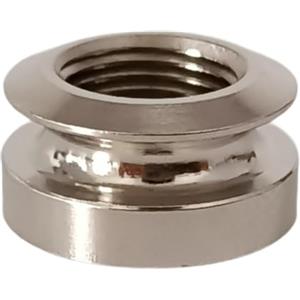 Luwecf Pickup Tail Jack per Chitarra, Pulsante Terminale, Accessori Rotondi in Metallo, Prese di Ricambio per Terminali per Chitarre Acustiche E Bassi, Argento