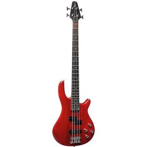 MSA Musikinstrumente BASSO ELETTRICO ROSSO - BASSI ELETTRICA ROSSO A 4 CORDE - MSA LONG SCALE JB