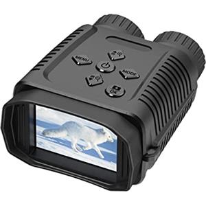 NGBFF Visore Notturno, NV8000 Occhiali for la visione notturna 3D IR 1080p HD a infrarossi NV Binoculare Naked Eye Digital 3D Helmet Oculare Head Mount Darkness,per birdwatching, sport all'aria aperta, via