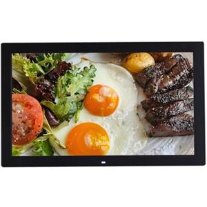 YPAPBHT Macchina pubblicitaria a parete 1080P, lettore di cornici digitali intelligenti, schermo di visualizzazione commerciale(Black,13-inch)