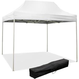 Divina Fire Gazebo richiudibile pieghevole 3 X 2 Bianco ricoperto in PVC impermeabile