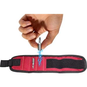 Generic Portautensili magnetico da polso - Organizer per viti e chiodi da 7 pollici | Conservazione magnetica a mani libere, gadget da banco da lavoro con 27 magneti, regalo di progetto fai da te per uomini