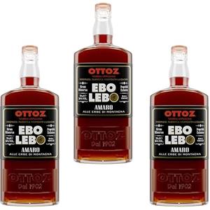 Italian Food Direct Amaro Ebo Lebo Ottoz Speciale 3 bottiglie - 700 ml - 36°