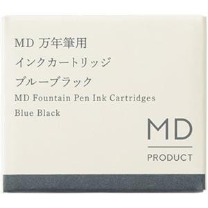 Midori 38081006 Penna Stilografica, Cartuccia per Penna Stilografica MD, Blu Nero