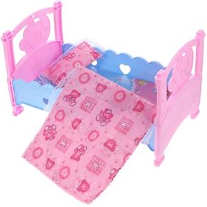 Milisten Lettino Per Culla Per Casa Giocattolo Giocattolo Per Bambine Accessorio Per Casa Delle Bambole