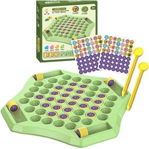 Generico Gioco da tavolo Reversi - Scacchiera con abbinamento animali 58x - Puzzle di gioco da tavolo di scacchi dei cartoni animati, gioco da tavolo di scacchi intellettuale, gioco di viaggio con vincita