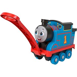 Thomas & Friends Il Trenino Thomas Il Mio Grande Amico Thomas, locomotiva giocattolo trainabile con spazio dove riporre i pezzi, Giocattolo per bambini 2+ Anni, HHN32