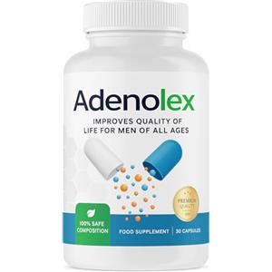IMPERIUM HERBALS Adenolex 30 Capsules - Integratore alimentare con Serenoa, Echinacea, Ginkgo Biloba, Zinco e Licopene - Supporto quotidiano per vitalità e benessere maschile - Made in EU
