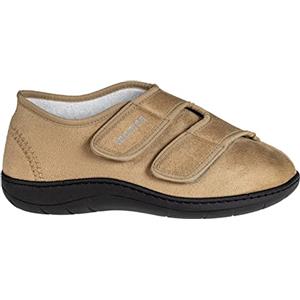 EXTRO STYLE Tecnica 3 Mik sabbia, Linea Anziani, Microfibra, Scarpa Ortopedica Made in Italy, Plantare Estraibile, Chiusura a Strappo, Scarpe Ortopediche, Dispositivo Medico Classe 1 (Taglia 43)