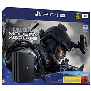PlayStation 4 Pro - Konsole inkl. Call of Duty - Modern Warfare (1TB, schwarz, Pro) [Edizione: Germania]