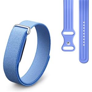 Google Fitbit Air - Activity tracker senza schermo con monitoraggio di fitness - Compatibile con iOS e Android - Viola lavanda + Cinturino sportivo per Fitbit Air - Viola lavanda, large
