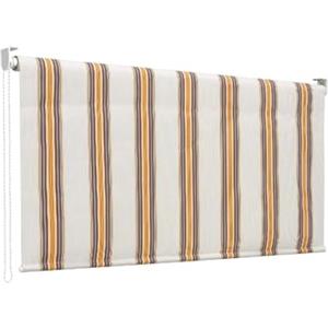 Wintem Tenda da Sole a Caduta 150x250 cm con Rullo in Alluminio, Parasole Esterno a Righe Beige, Attacco Soffitto Incluso