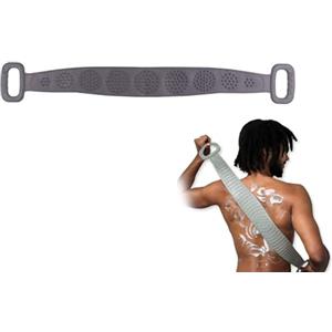 Avilia Fascia Massaggiante per Schiena e Collo con Maniglie - Allevia il Mal di Schiena, Ideale per Relax Muscolare, 80x12 cm, Grigio